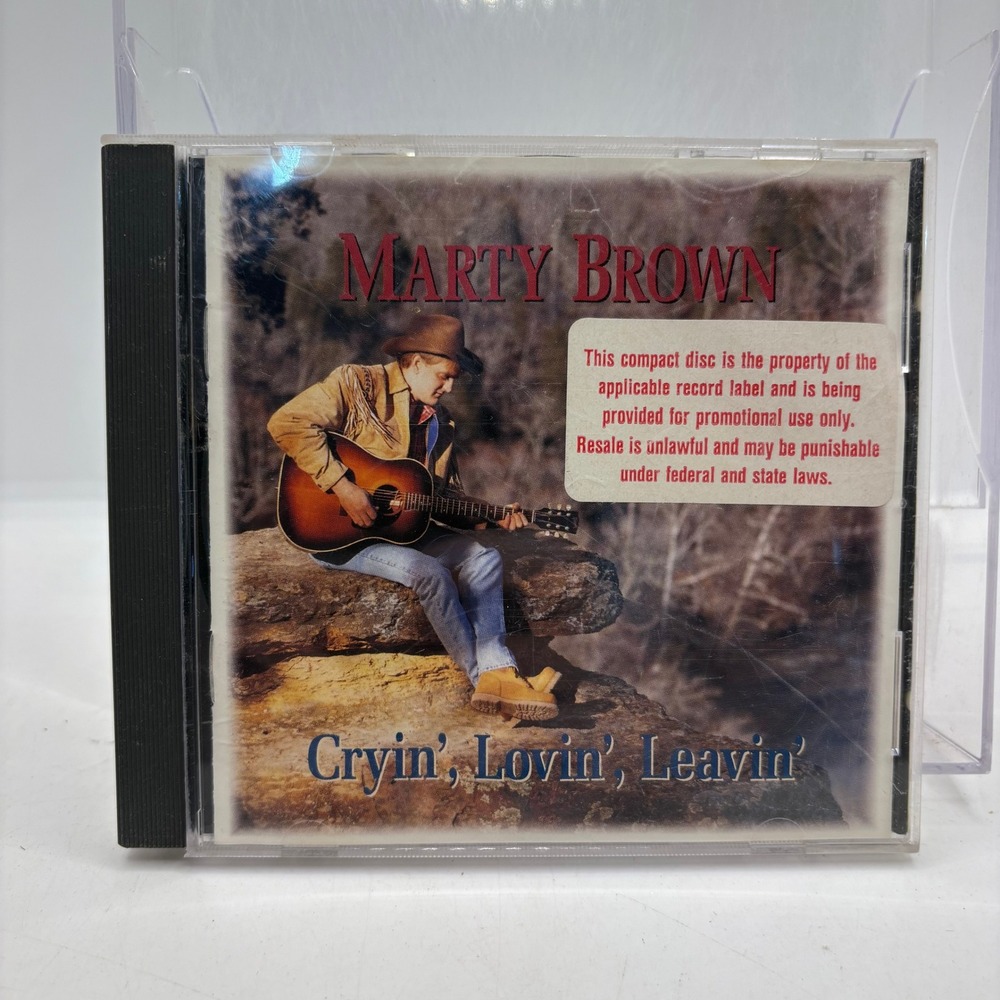 Marty Brown Cryin Lovin Leavin CD 1994 MCA Records‎ MCAD-11054 Promo Copy